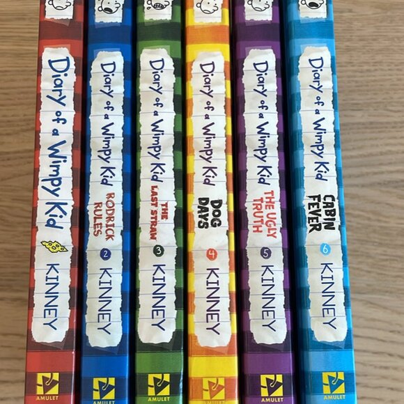 Diary of a Wimpy Kid Book Set Volumes 1–6 by Jeff Kinney Hardcover - Picture 1 of 1